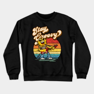 Stay Groovy Retro Rockin’ Summer Sun Crewneck Sweatshirt